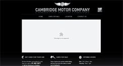 Desktop Screenshot of cambridgemotorco.ie