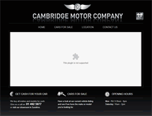 Tablet Screenshot of cambridgemotorco.ie